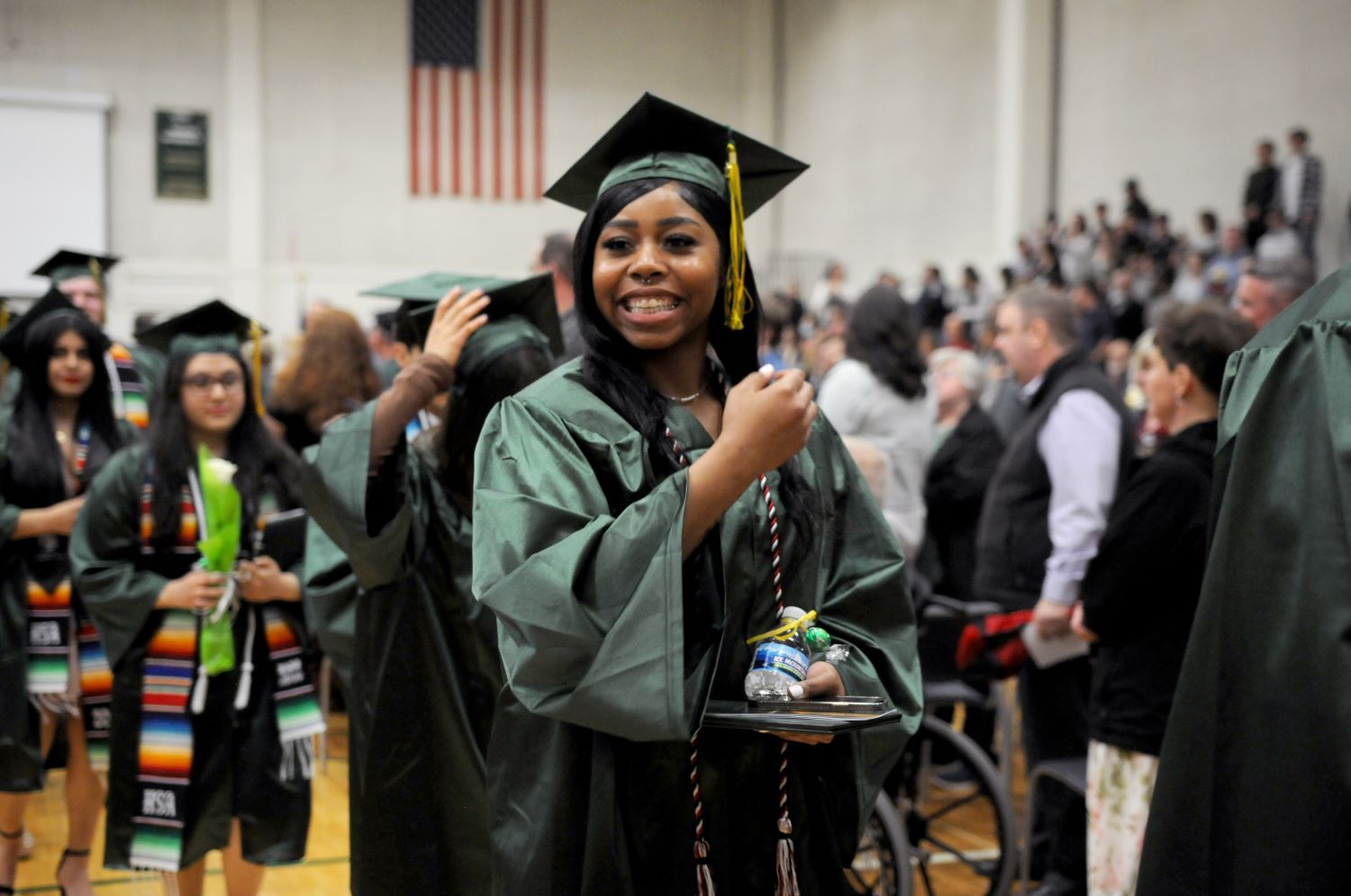 female student in Cap and At GOCC graduation