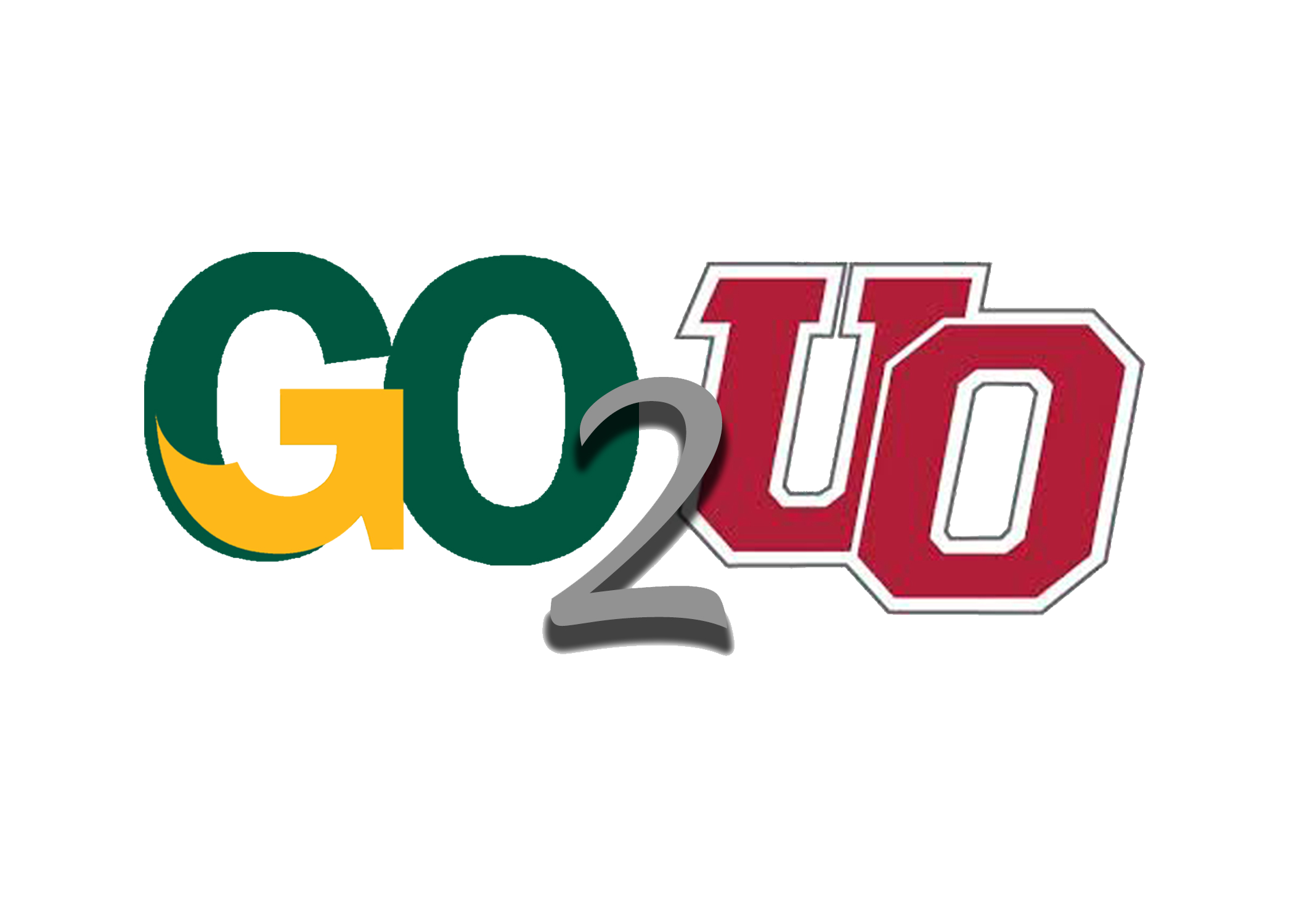GO2UO Logo representing Glen Oaks to University of Olivet. 