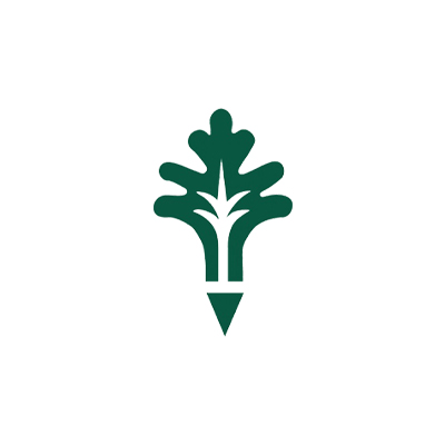 Glen Oaks Community College green leaf icon logo